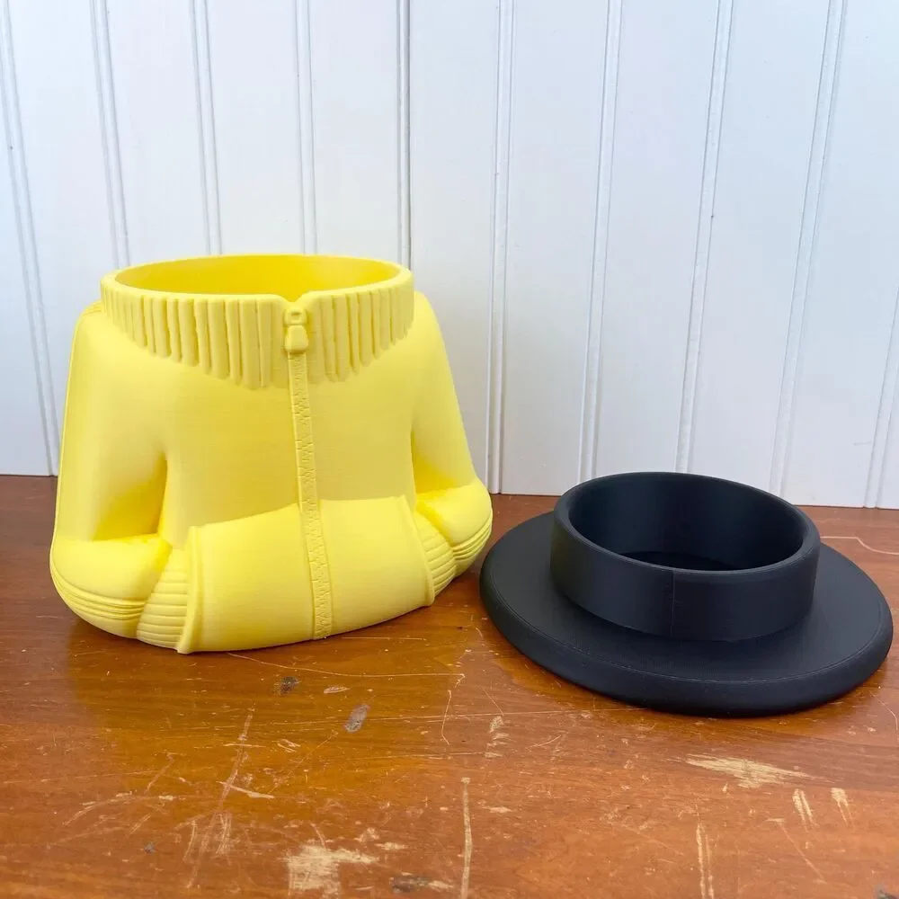 Sweatshirt Jacket Indoor Planter Pot, Sporty Sweater Pot, Indoor Planter